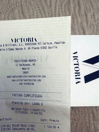Vestido Victoria Talla 46 Rojo