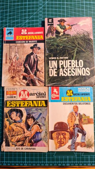 Lote de 4 Novelas de Bolsillo del Oeste