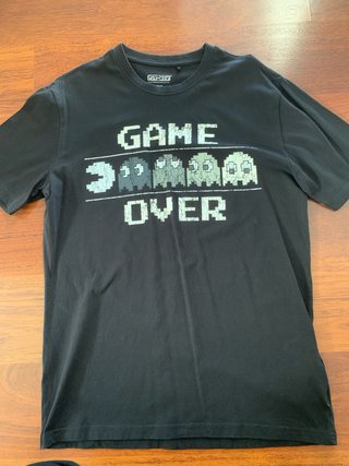 Camiseta Atari Game Over Negra