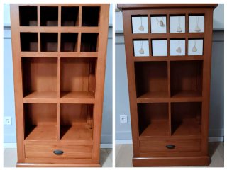 Mueble Vinoteca de Madera