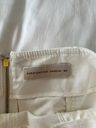Falda Blanca Purificación García Talla 40