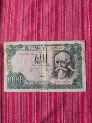 Billete 1000 Pesetas 1971