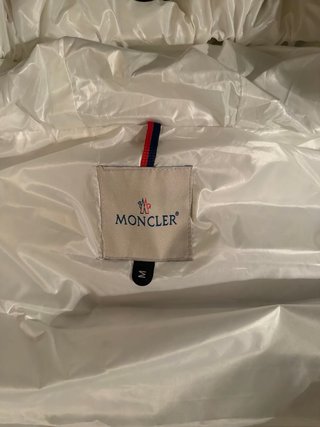Moncler Piumino Smanicato Bianco Taglia M