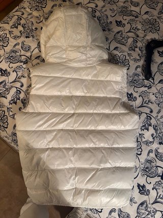 Moncler Piumino Smanicato Bianco Taglia M