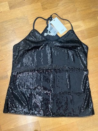 Top lentejuelas GRACE KARIN negro