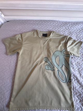 Camiseta Syna Wold Beige/Verde Oliva