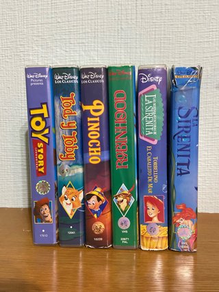 Lote 6 cintas VHS Disney infantiles