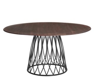 Mesa redonda madera natural Ellipsis