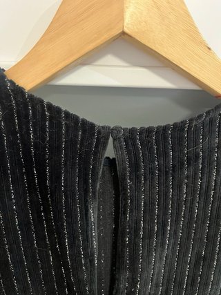 Mono largo Zara negro rayas