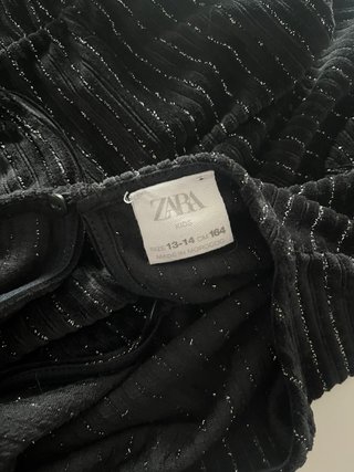 Mono largo Zara negro rayas