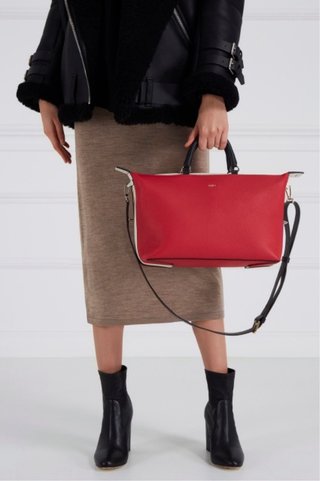 Bolso Grande Furla Rojo