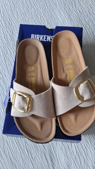 Sandalias Birkenstock Beige Talla 40 Hebilla Dorad