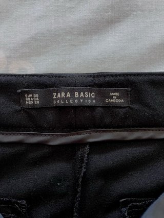 Pantalones Zara mujer negros tobilleros