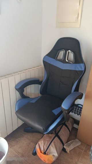 Silla Gaming Negra y Azul