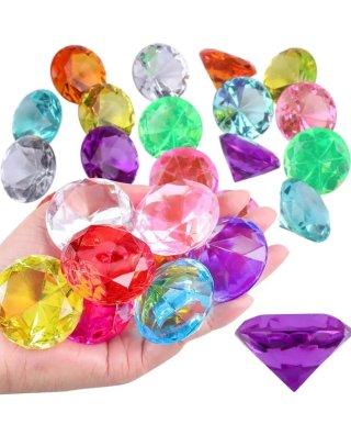 30 Piedras Preciosas Acrílicas 30mm
