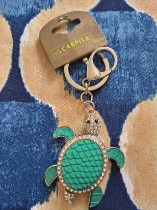 Portachiavi Tartaruga Carpisa con strass