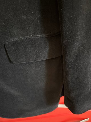 Chaqueta de terciopelo negra