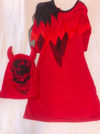 Disfraz de Halloween Rojo con Capucha