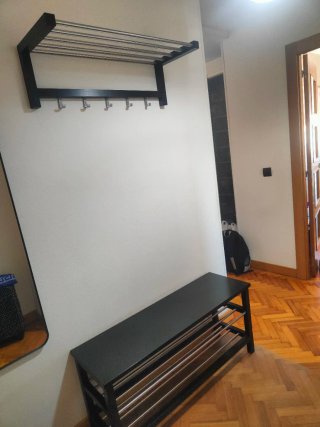 Banco scarpiera e appendiabiti per ingresso