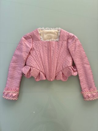 Corpiño jubon Fallera Niña Rosa