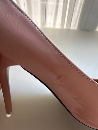 Tacones Mangrang Talla 37 Rosa y Blanco