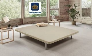 Base tapizada 135x190 tejido 3D con 6 patas