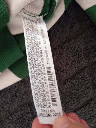 Jersey Zara rayas verde y blanco