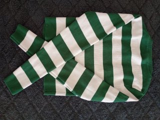 Jersey Zara rayas verde y blanco
