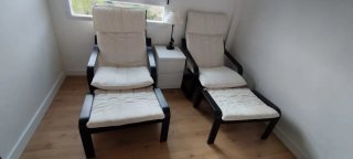 2 Amache Ikea con Poggiapiedi