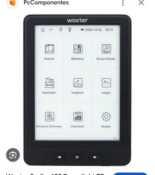 Libro electrónico Woxter pantalla iluminada NUEVO