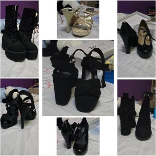 Lote de 7 pares de zapatos tallas 39 y 40