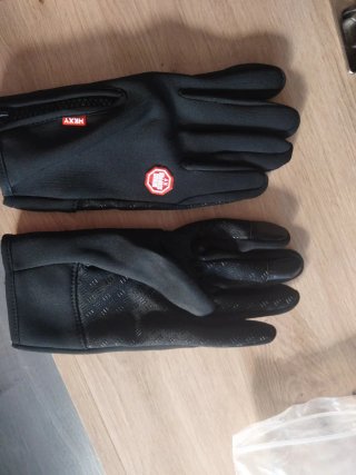 Guantes de moto negros talla L