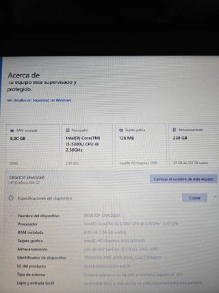 HP EliteBook 840 G2 Portátil i5 8GB RAM