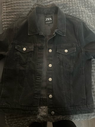 Chaqueta Vaquera Negra Zara Talla L