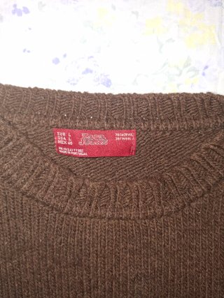 Jersey Zara Rayas Marrón Talla L