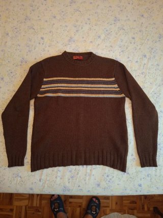 Jersey Zara Rayas Marrón Talla L
