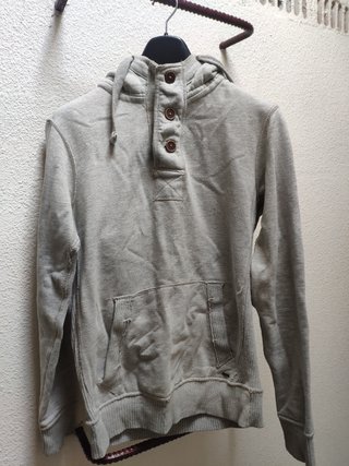 Sudadera con capucha Pull&Bear gris