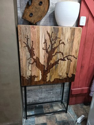 Mueble alto diseño madera y metal