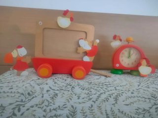 Set Infantil: Marco de Fotos y Reloj