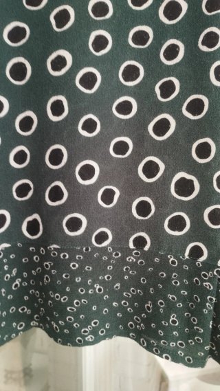 Blusón verde estampado