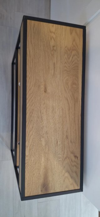 Mobile ingresso in legno e metallo