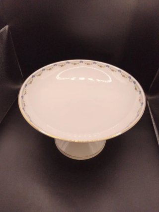 Frutero Porcelana Checa Vintage Dorado