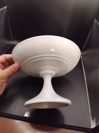 Frutero Porcelana Checa Vintage Dorado