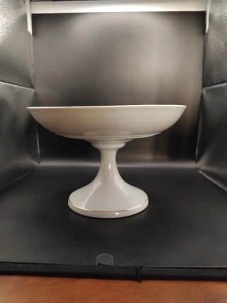 Frutero Porcelana Checa Vintage Dorado