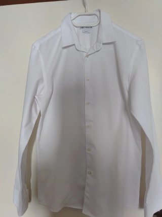 Camisa Blanca Zara Slim Fit Talla M