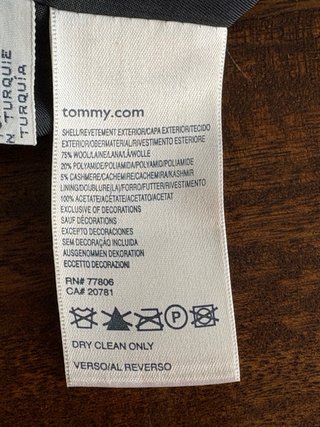 Chaquetón Rojo Tommy Hilfiger