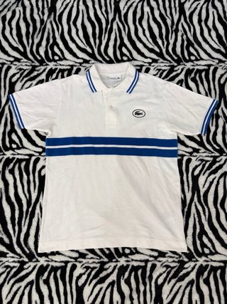 Polo Lacoste Blanco Talla S