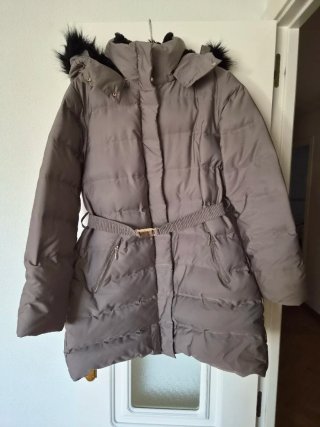 Abrigo acolchado Zara gris