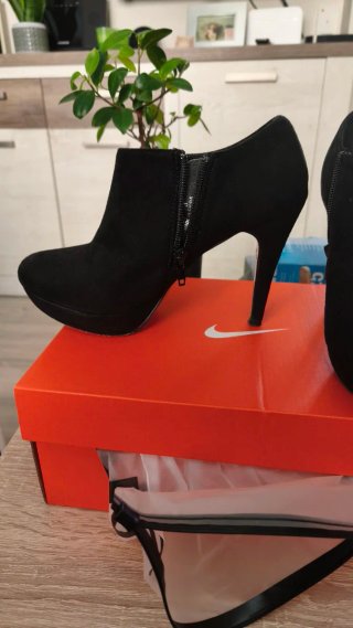 Botines de tacón alto con plataforma