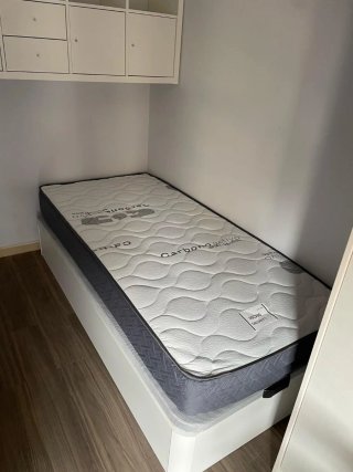 Canapé abatible blanco 90x200